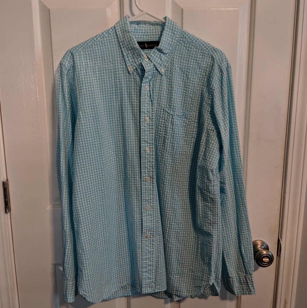 Polo checkered long sleeve Button down